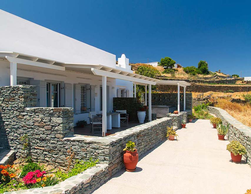 White House Sifnos - La cour
